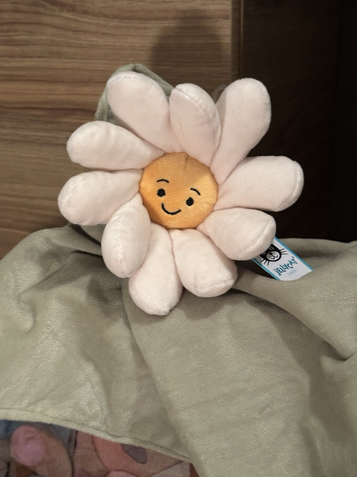 NUOVO Jellycat Fleury margherita succhietto nuovo con etichette bianco fiore morbido piumino coperta bambino-