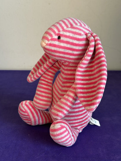 Jellycat Edizione Speciale Bashful Bon Bon Bunny Stripped Rosa Grigio Raro Ritirato-
