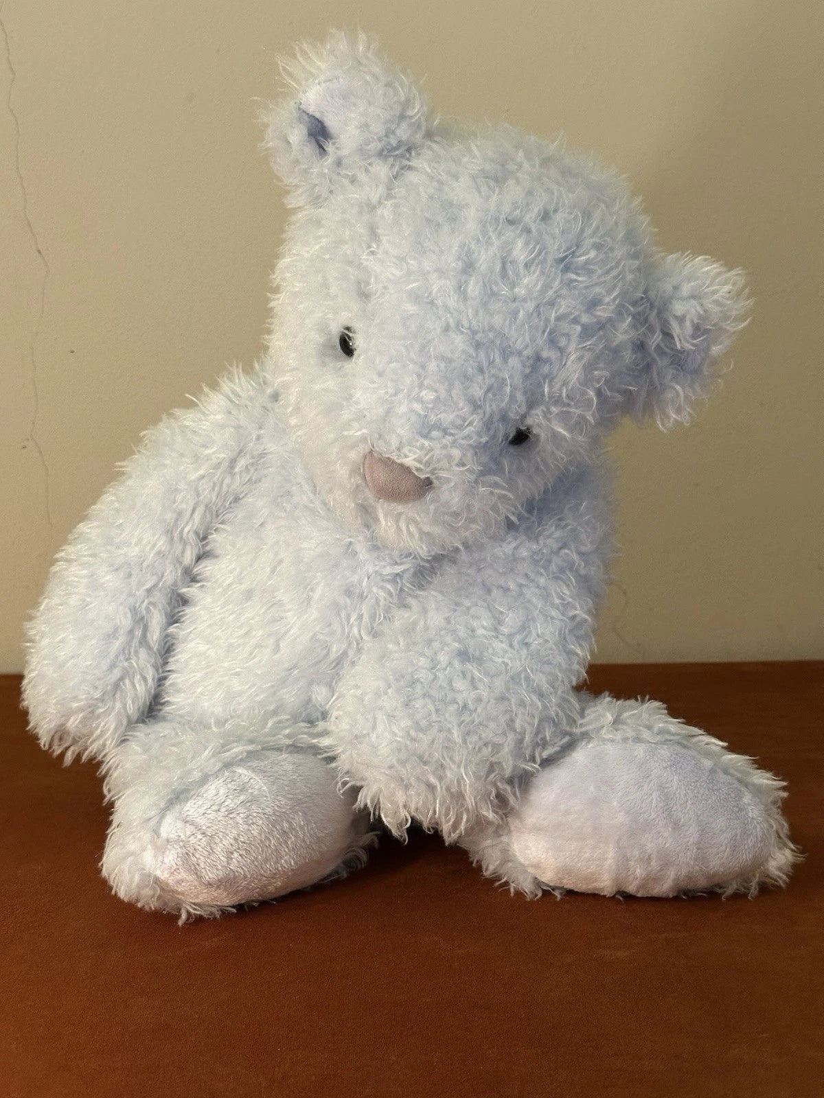 Orsacchiotto Jellycat Large Whisper Bear nuovo senza etichette raro HTF azzurro chiaro giocattolo morbido