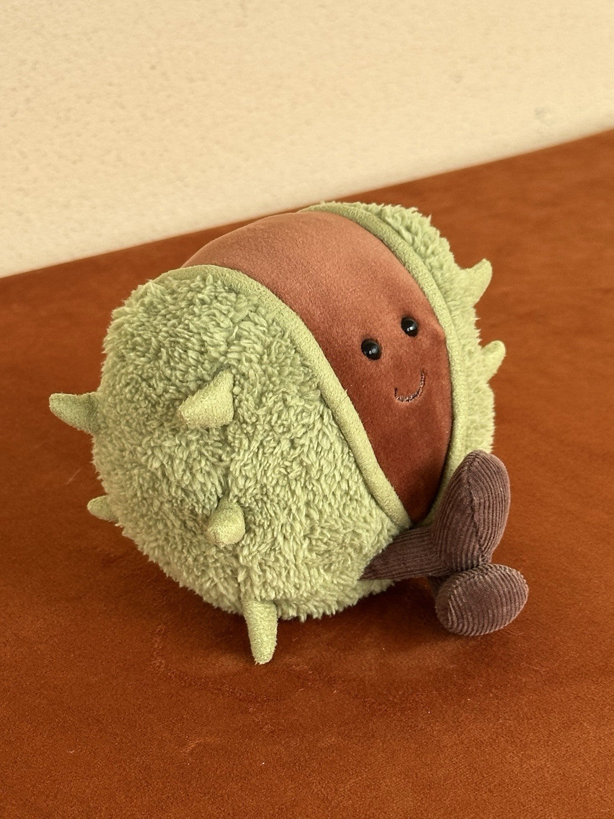 Peluche Jellycat Amuseable Conker nuovo senza etichette raro originale castagna giocattolo morbido-