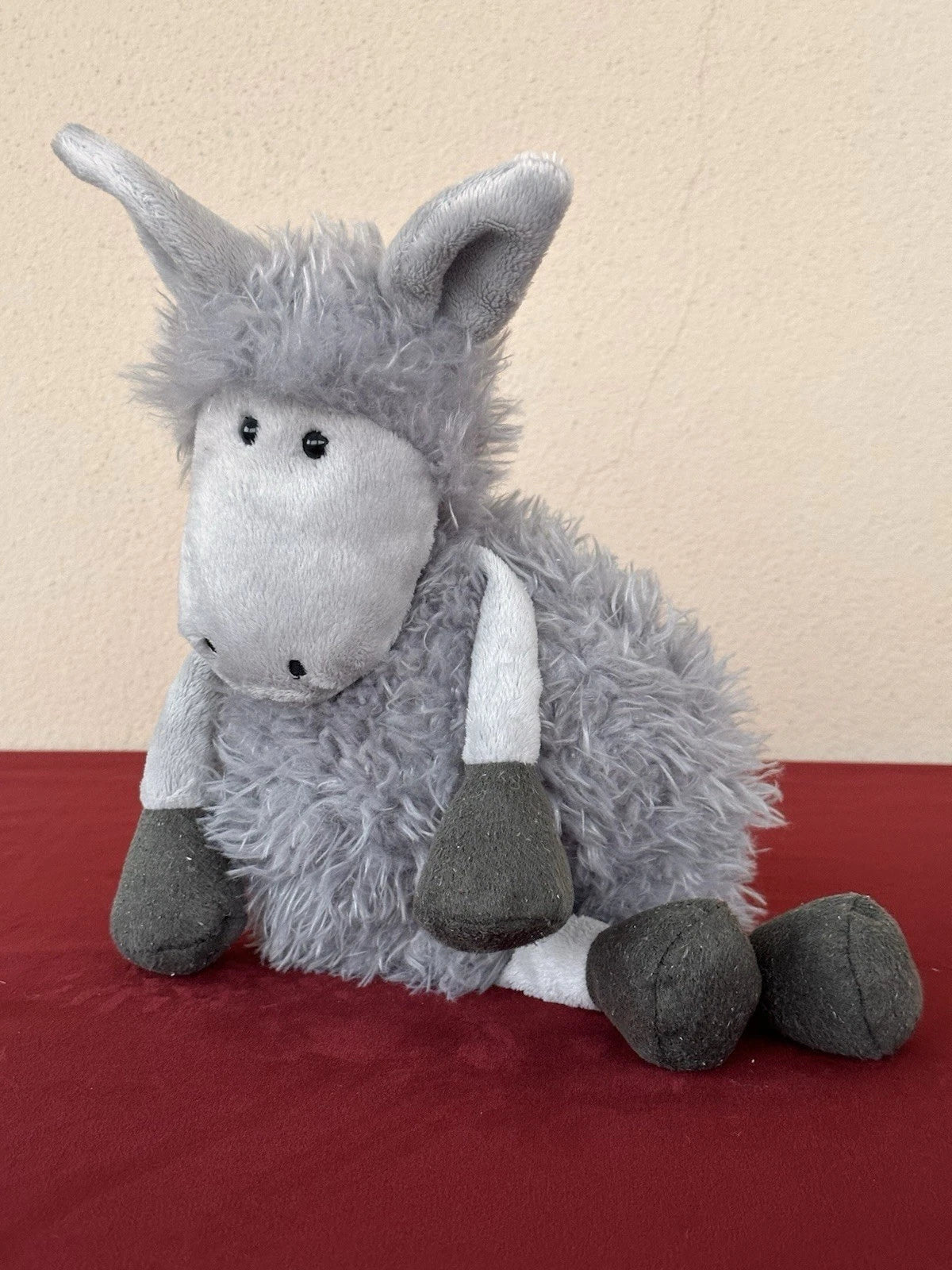 Jellycat Tiggalope Donkey Rare Retired Soft Toy Grey Mule Plush Toy cm.36