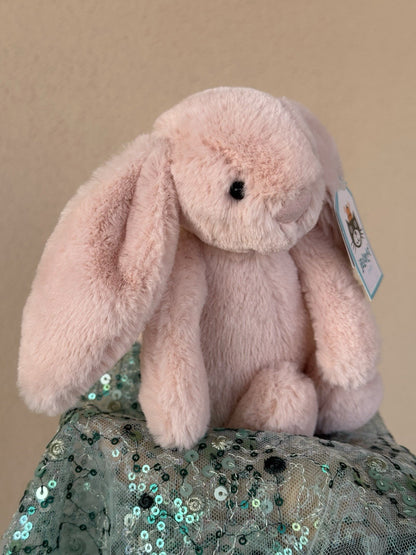 NUOVO Jellycat Small Bashful Blush Bunny Nuovo con etichette Ritirato Raro Coniglio Rosa Giocattolo Morbido-