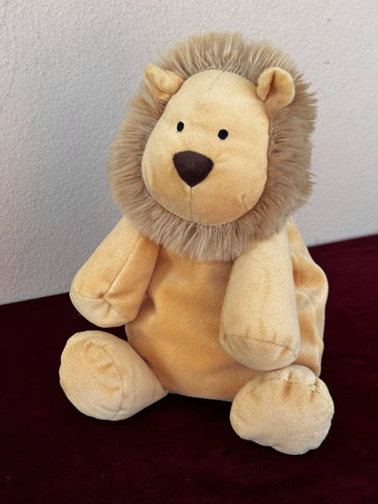 Jellycat Dozydou Lion BNWOT Rare Retired Yellow Velvety Big Wild Cat Soft Toy