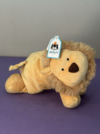NUOVO Jellycat Dozydou Lion nuovo con etichette gatti selvatici raro giocattolo morbido ritirato grande gatto peluche-