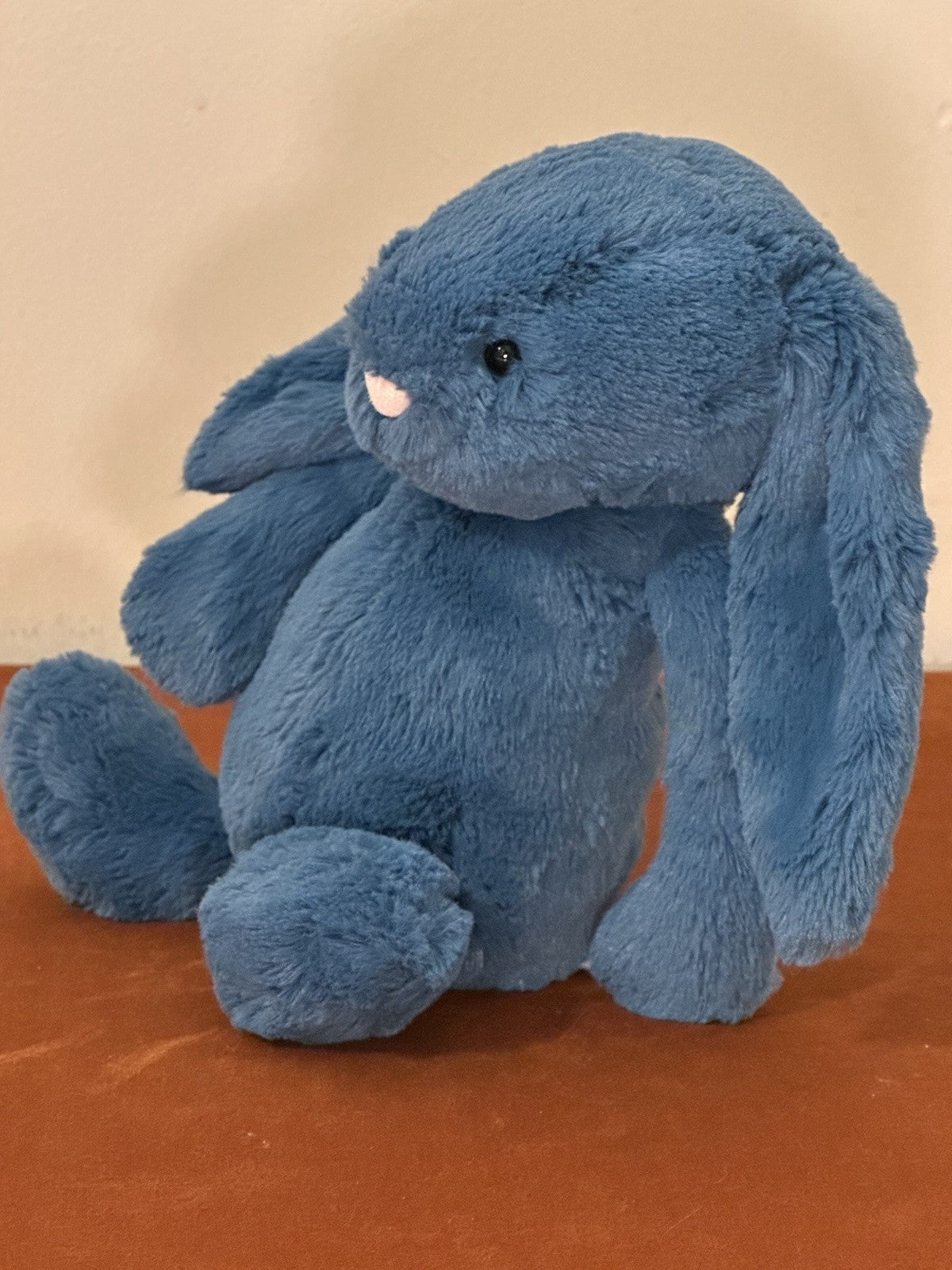 Peluche Jellycat Medium Bashful Mineral Bunny Blu Benzina Raro Coniglio Giocattolo Morbido-