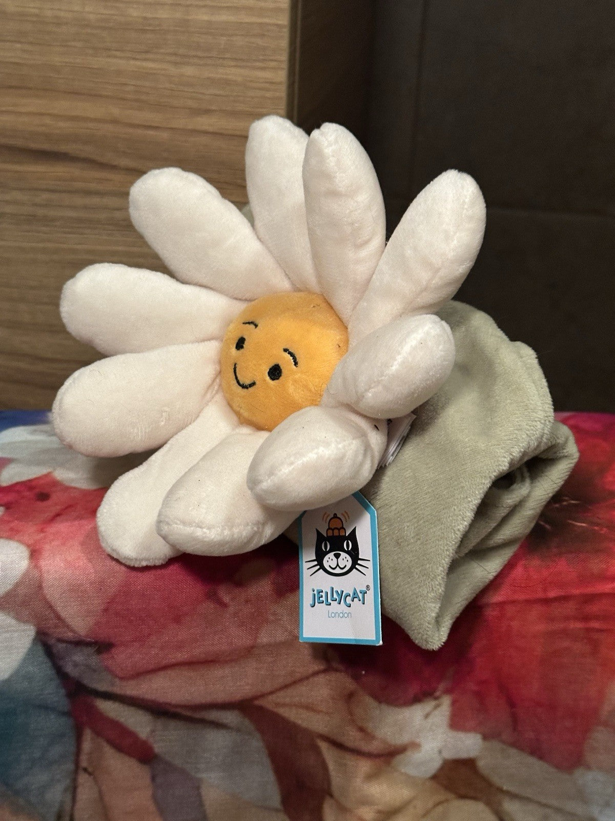 NUOVO Jellycat Fleury margherita succhietto nuovo con etichette bianco fiore morbido piumino coperta bambino-