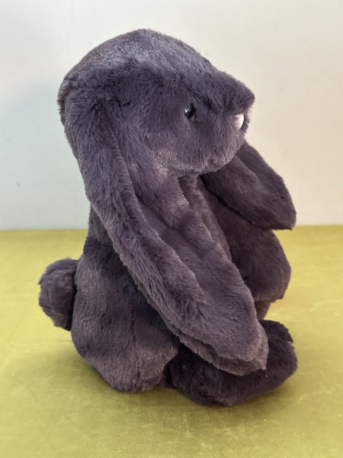 NUOVO Jellycat Medium Bashful Inky Bunny nuovo con etichette grigio scuro coniglio ritirato raro peluche-