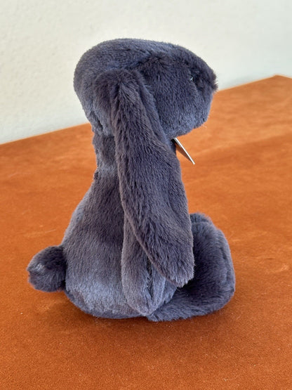 NUOVO Jellycat Small Bashful Inky Bunny nuovo con etichette grigio scuro coniglio ritirato raro peluche-