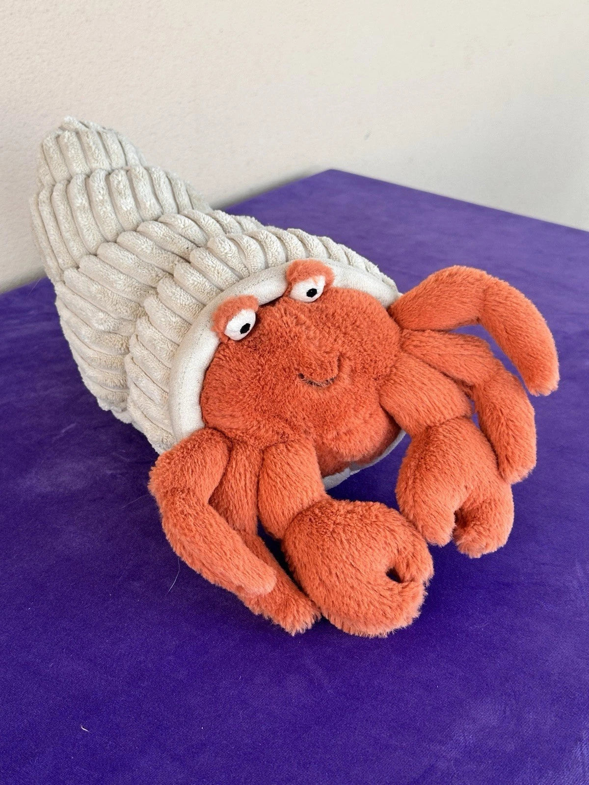 Jellycat Herman Hermit Crab Soft Toy Retired Rare cm.30 Sea Life Plush