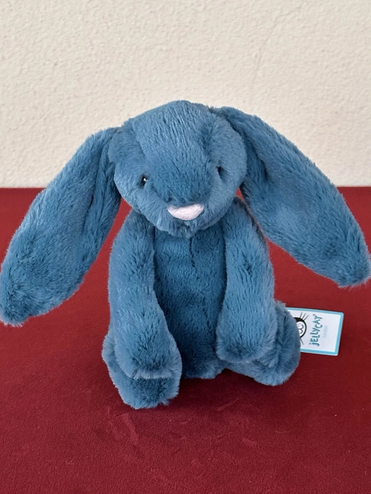New Jellycat Small Bashful Mineral Blue Bunny BNWT Retired Rabbit Plush
