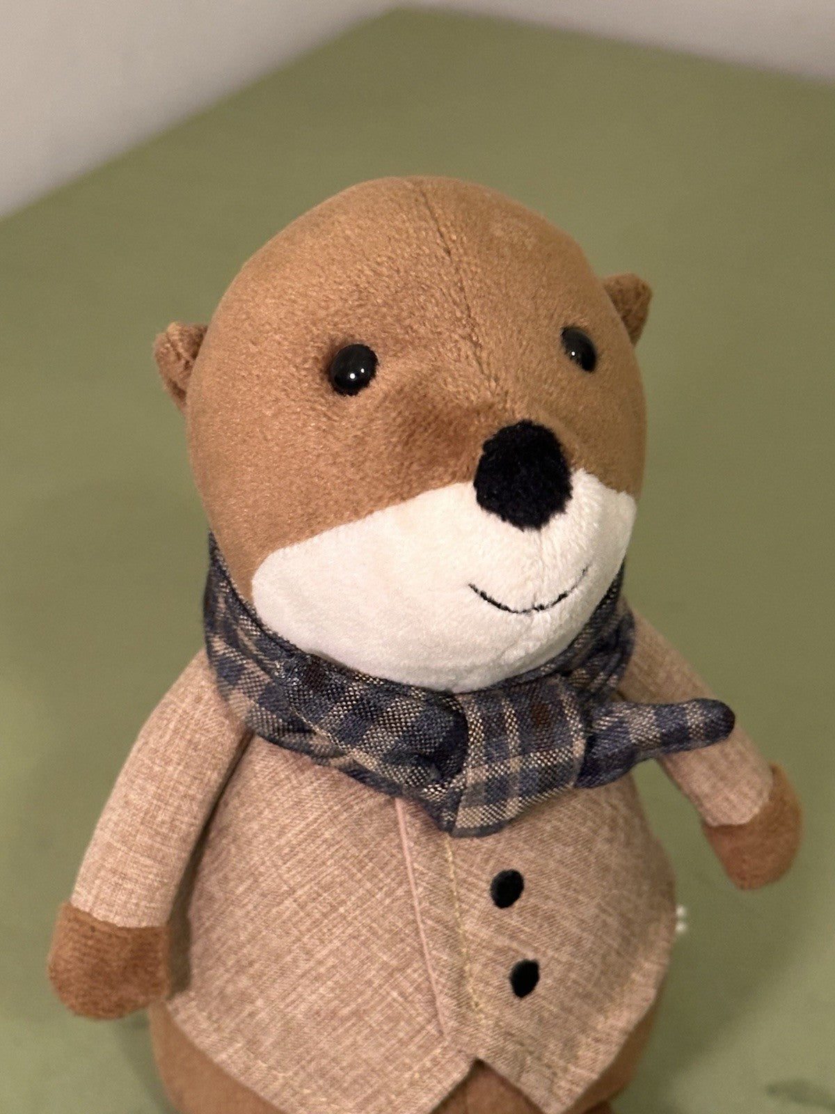 Peluche Jellycat Riverside Rambler Otter giocattolo morbido vestito ritirato raro da collezione-