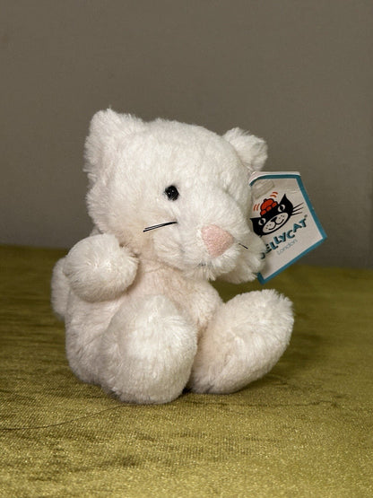 NUOVO Jellycat Baby Poppet Kitten nuovo con etichette piccolo gattino giocattolo morbido raro gatto in pensione peluche-