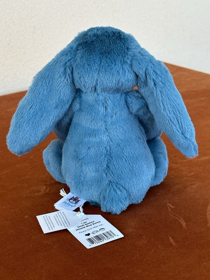 NUOVO Jellycat Small Bashful Mineral Bunny nuovo con etichette blu ritirato raro coniglio peluche cm20-