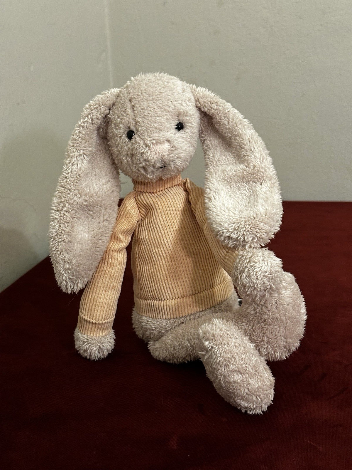 Jellycat Jumble Bunny Pensionato Raro Cordy Rosa Jumper Coniglio Giocattolo Morbido-