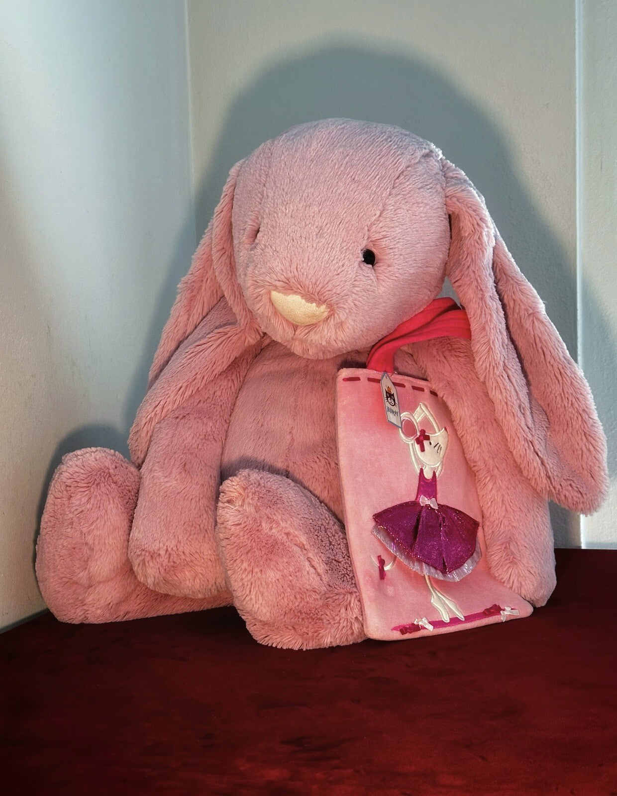 NUOVO Jellycat Pirouette Mouse Holdall nuovo con etichette ballerina ballerina applicata borsa foderata-