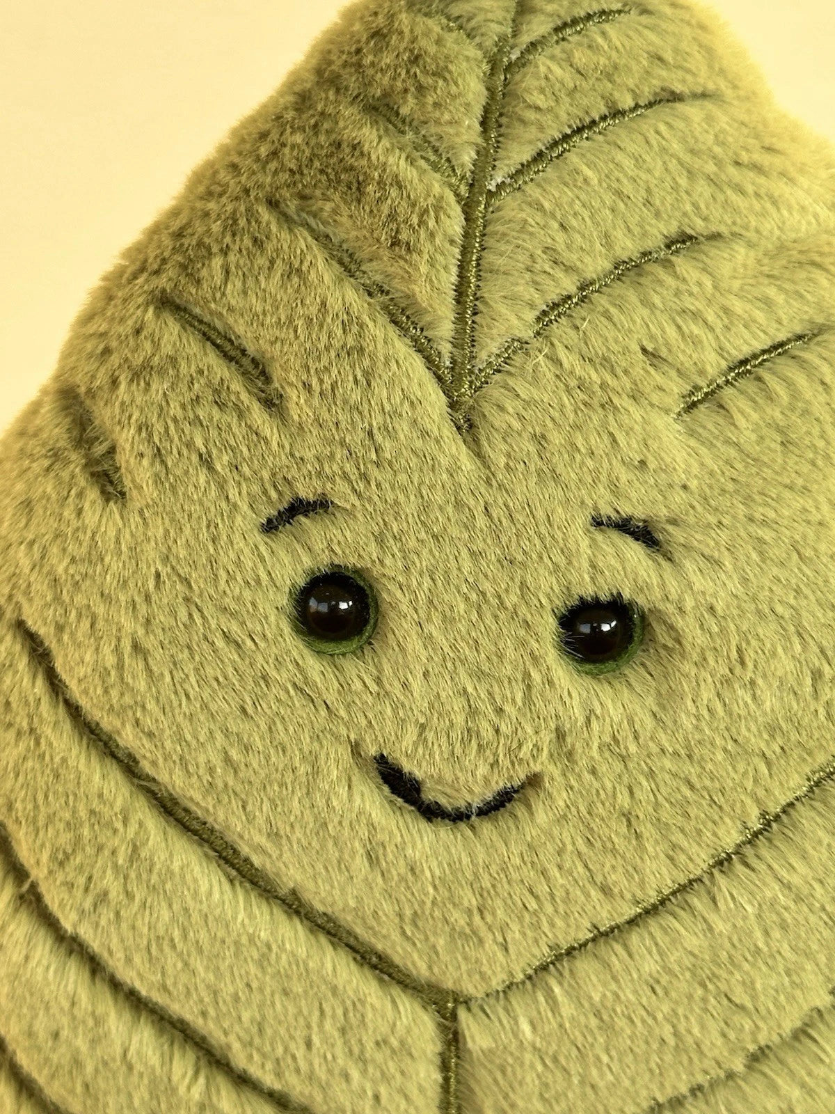 Peluche Jellycat Little Woodland foglia di faggio nuovo senza etichette piccola foglia verde raro ritirato