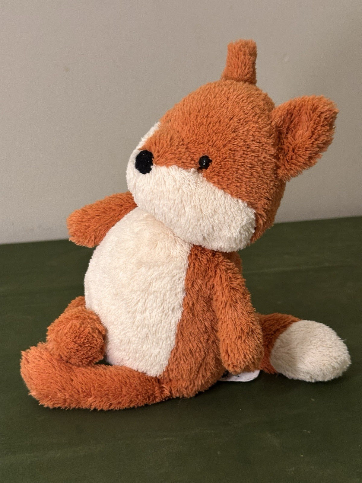 Peluche Jellycat Medium Peanut Fox nuovo senza etichette Woodland Orange Foxy morbido raro ritirato-