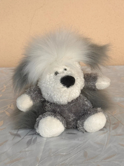 Jellycat Pudding Sheepdog nuovo senza etichette bicolore cucciolo cane raro cucciolo in pensione peluche cm.15