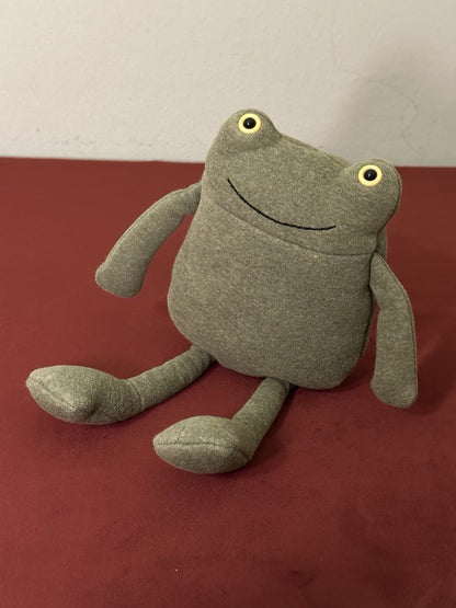 Maglia Jellycat Geek Frog verde anfibio rara ritirata giocattolo morbido da collezione-