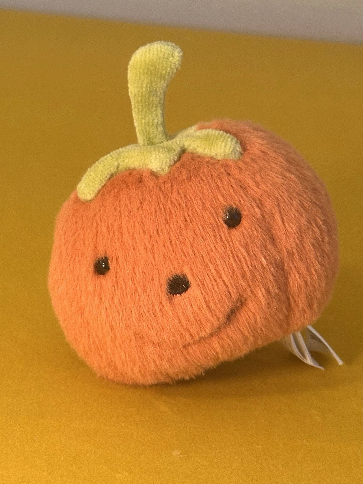 Jellycat Fluffy Pumpkin BNWOT Tiny Rare Retired Squash HTF Halloween Soft Toy