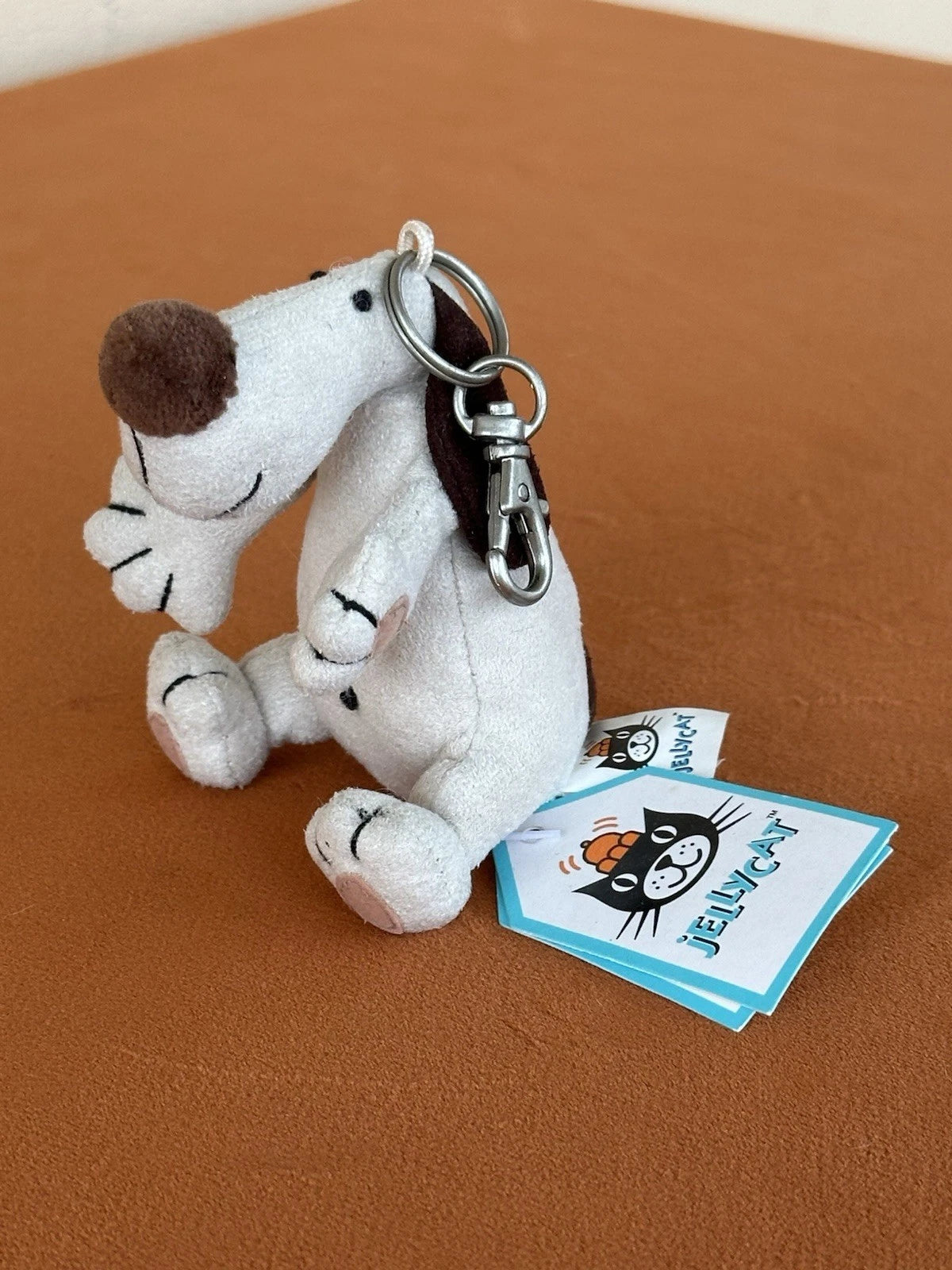 NUOVO portachiavi Jellycat Bumble Mutt nuovo con etichette cucciolo cane raro borsa ritirata ciondolo portachiavi