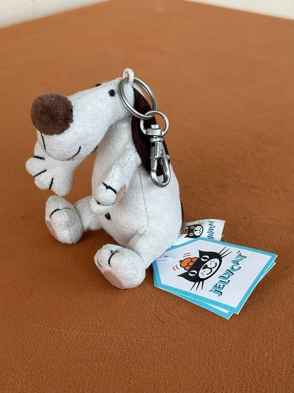NUOVO portachiavi Jellycat Bumble Mutt nuovo con etichette cucciolo cane raro borsa ritirata ciondolo portachiavi