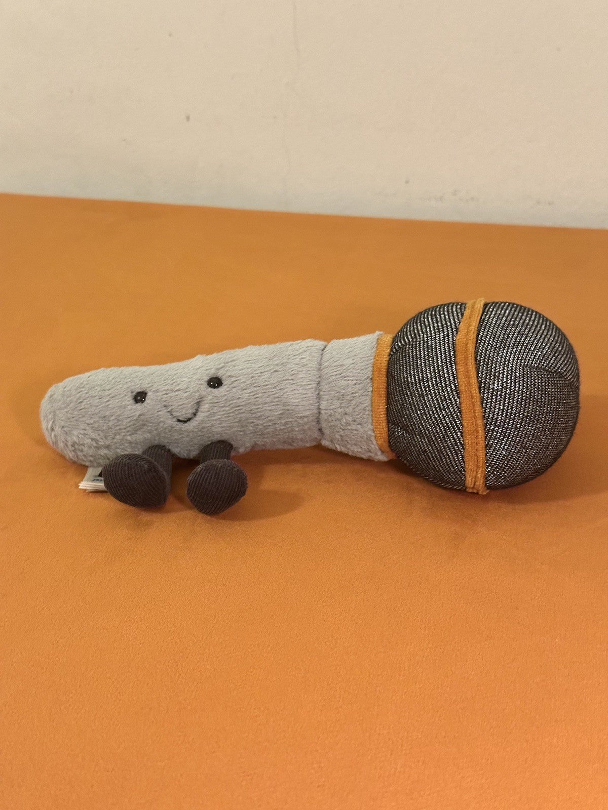 Jellycat Microfono Divertente Nuovo Senza Etichette Ritirato Raro Giocattolo Morbido-