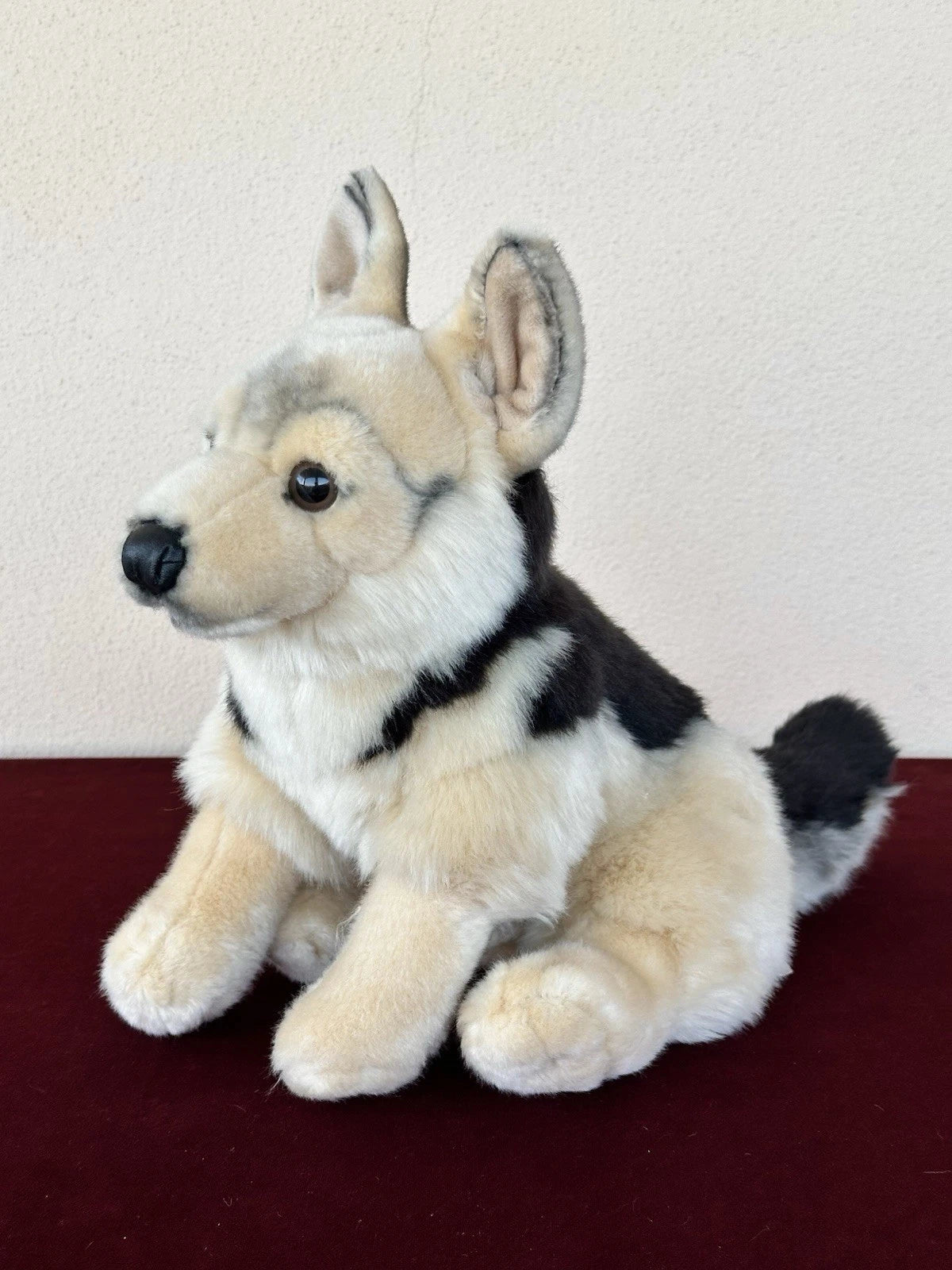 Leosco Per Uni-Toys Seduto Pastore Tedesco Cucciolo Peluche Pensionato Cane Giocattolo Morbido
