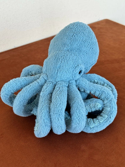 Peluche Jellycat Little Sol Calamaro Piccolo Calamaro Blu Giocattolo Morbido Ritirato Raro Occhi Blu