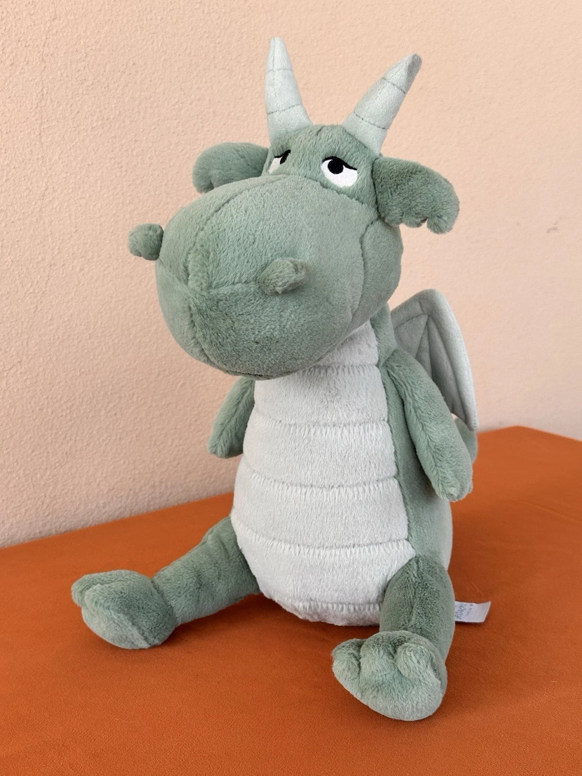 Jellycat Adon Dragon BNWOT Rare Retired Green Dragon Soft Toy