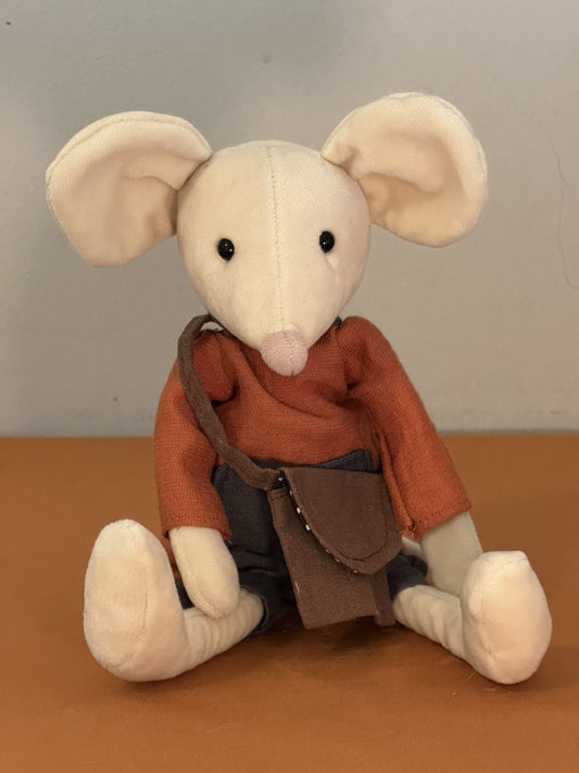 Jellycat Pedlar Mouse PED3M Ritirato Raro Topi Vestiti Giocattolo Morbido da Collezione-