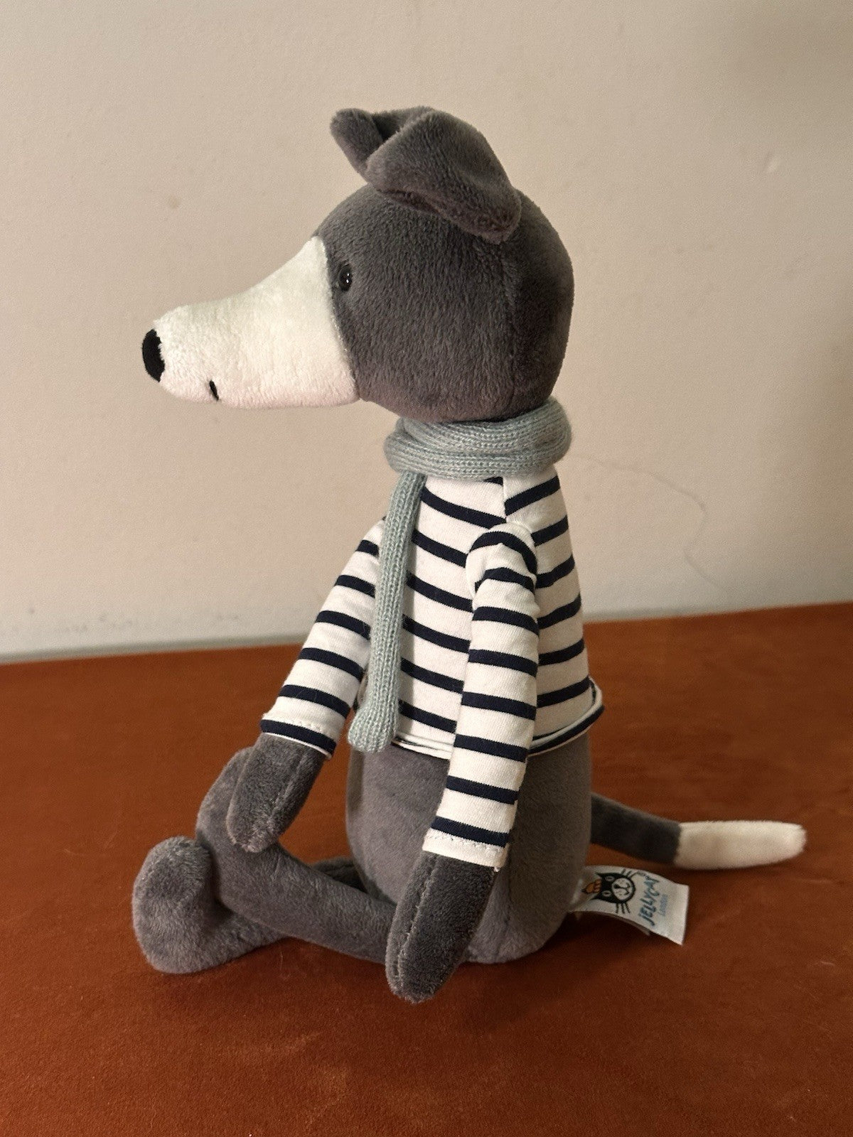 Jellycat Beatnik Buddy Whippit Nuovo senza etichette cane levriero giocattolo morbido 12" raro ritirato-