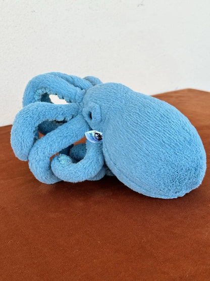 Peluche Jellycat Little Sol Calamaro Piccolo Calamaro Blu Giocattolo Morbido Ritirato Raro Occhi Blu