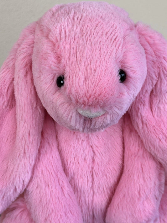 Jellycat Medium Bashful Sorbet Bunny BNWOT Rare Retired Candy Pink Rabbit Plush
