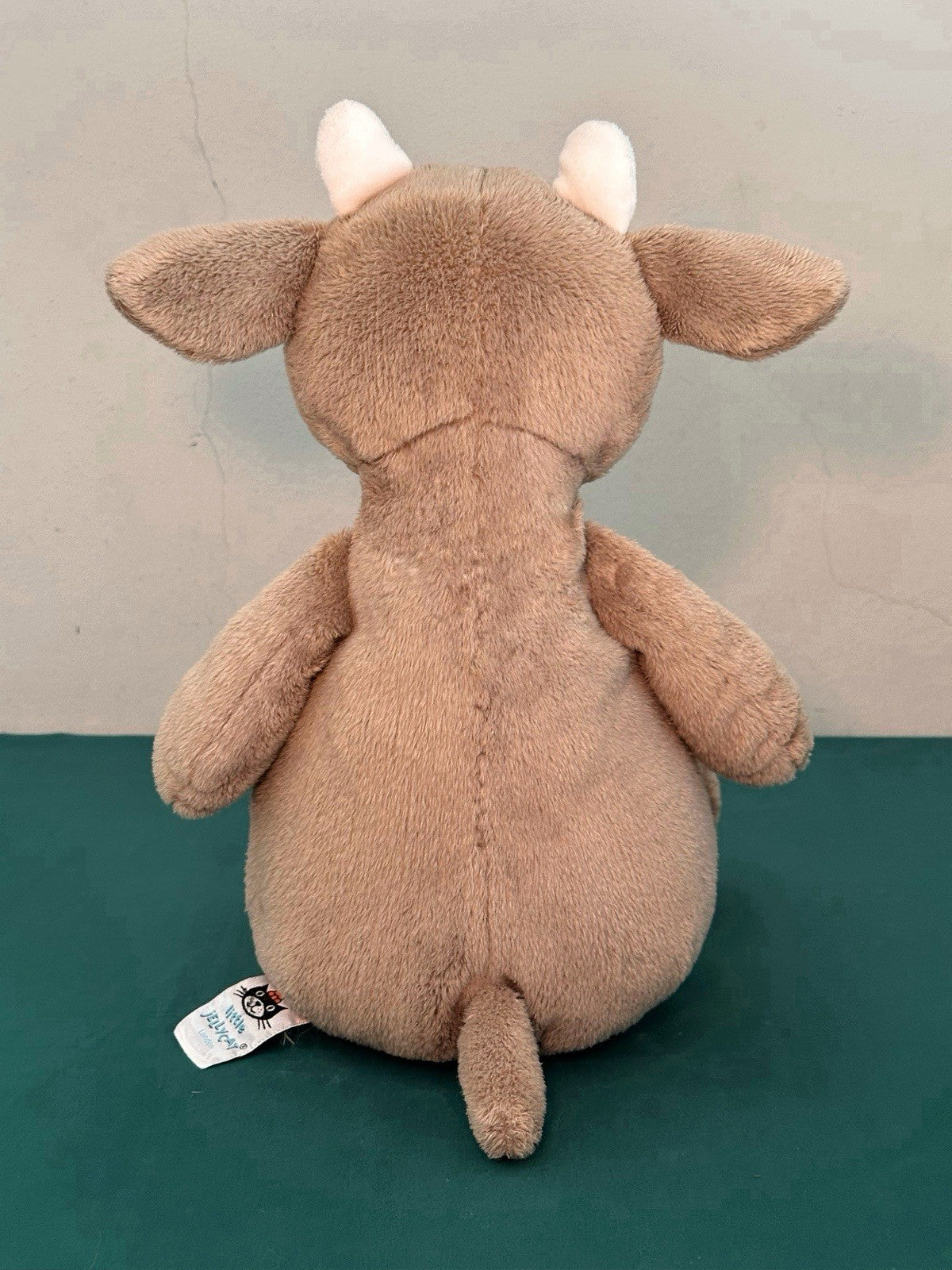 Peluche Jellycat Medium Mellymoo Cow Little Jellycat vitello marrone ritirato raro 16"-
