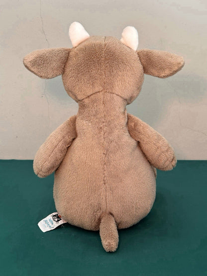 Peluche Jellycat Medium Mellymoo Cow Little Jellycat vitello marrone ritirato raro 16"-