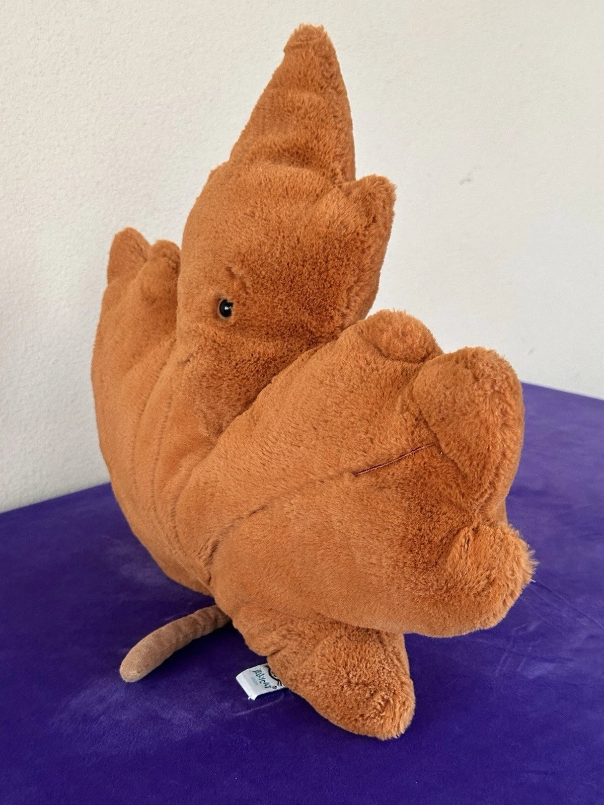 Jellycat Woodland Maple Leaf Large Warm Brown Leave Rare Retired Soft Toy Plush