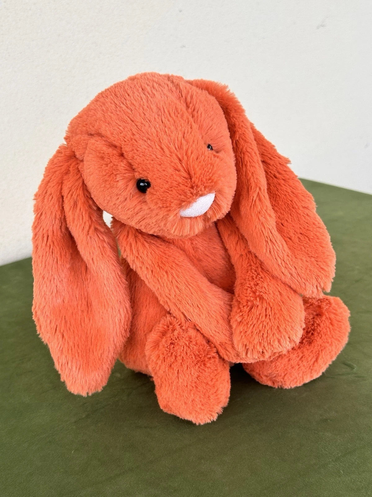 Jellycat Medium Bashful Tangerine Bunny Rare Retired Soft Orange Rabbit Plush