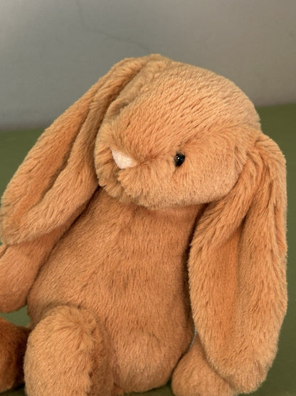 NUOVO Jellycat Small Bashful Golden Bunny nuovo con etichette coniglio marrone caldo raro ritirato 8"-