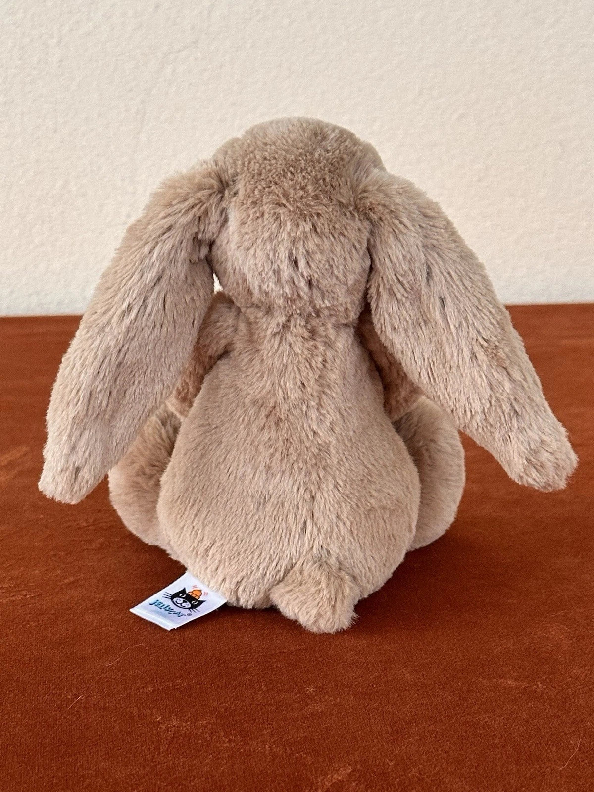 Jellycat piccolo coniglietto biscotto timido nuovo senza etichette coniglio marrone beige in pensione raro peluche