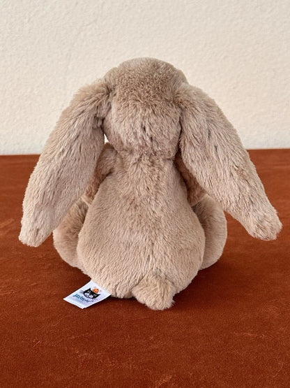 Jellycat piccolo coniglietto biscotto timido nuovo senza etichette coniglio marrone beige in pensione raro peluche