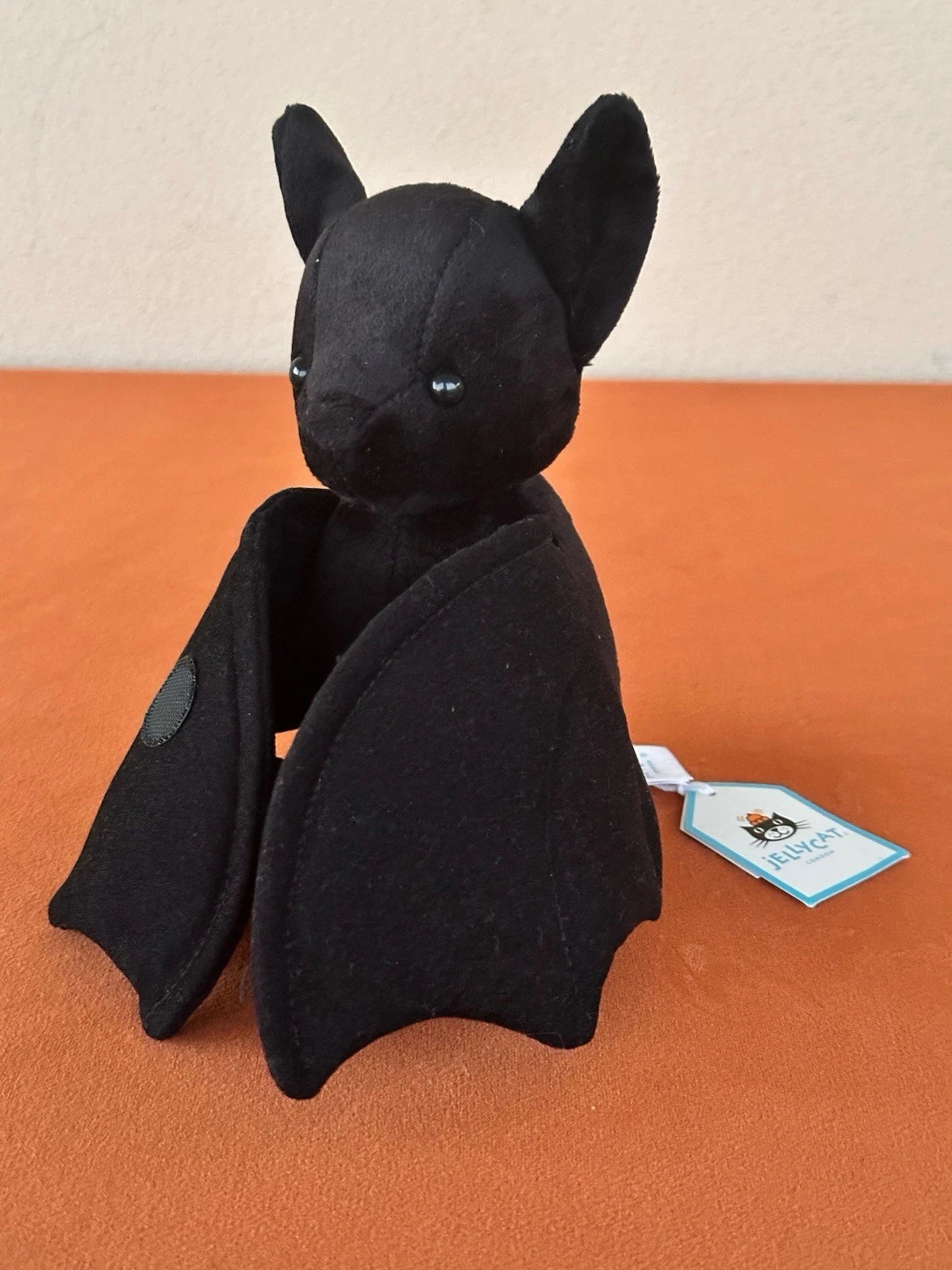 NEW Jellycat Wrapabat Black BNWT Velvety Dark Bat Retired Halloween Rare Plush