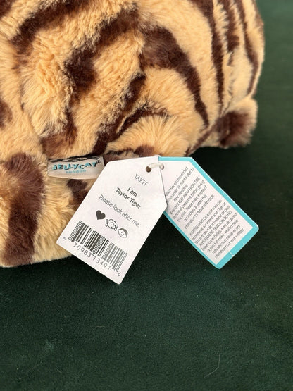 New Jellycat Large Taylor Tiger BNWT Striped Big Wild Cat Soft Toy Rare Retired
