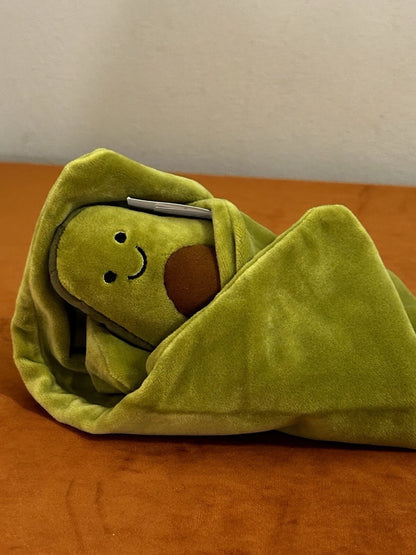 New Jellycat Amuseables Avocado Soother BNWT Vegetable Blanket Comforter Rare