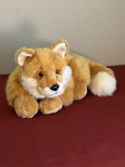 Rarissimo peluche WWF Oko volpe rossa sdraiata 26 cm 10” volpe arancione ritirato