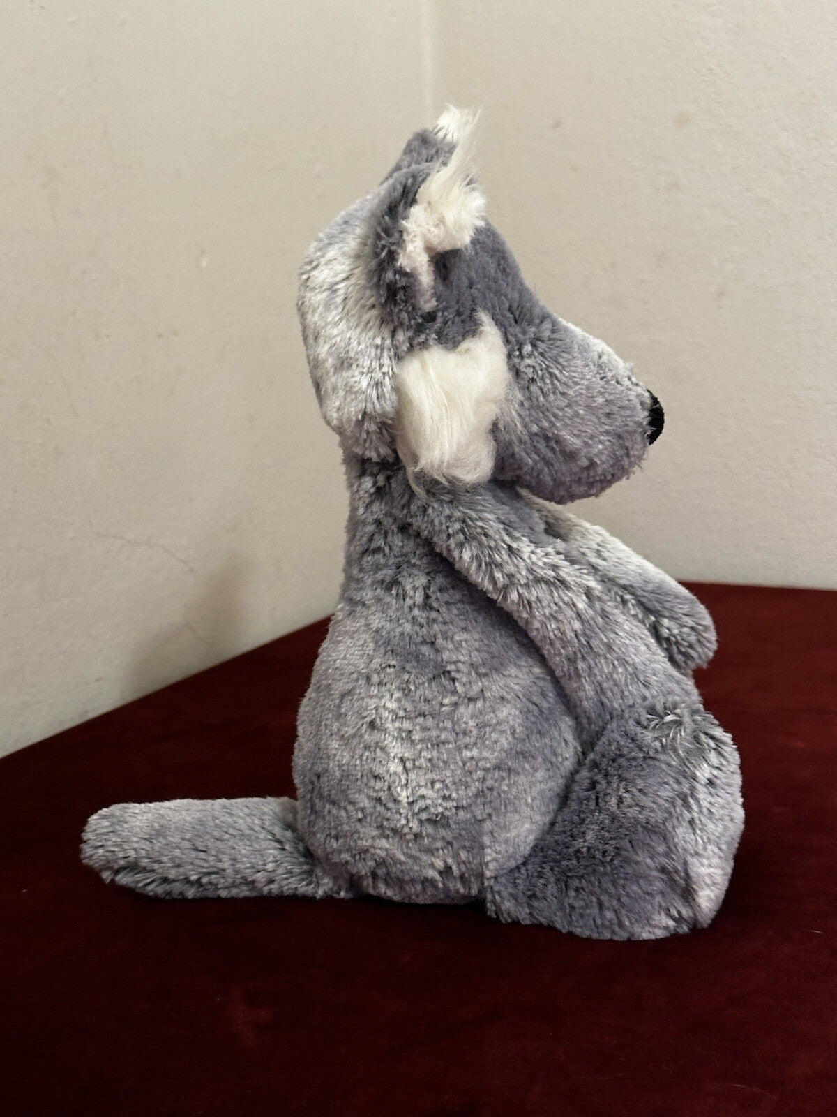 Peluche Jellycat Salice Lupo Grigio Marmo Peluche Peloso Giocattolo Morbido 11" Teddy Ritirato 2016-