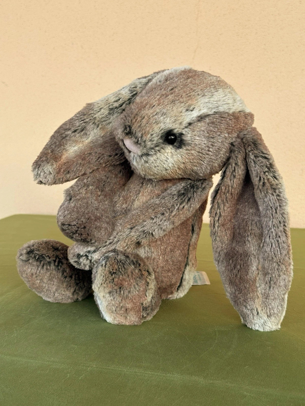 Jellycat Medium Bashful Cottontail Bunny nuovo senza etichette Woodland raro coniglio ritirato