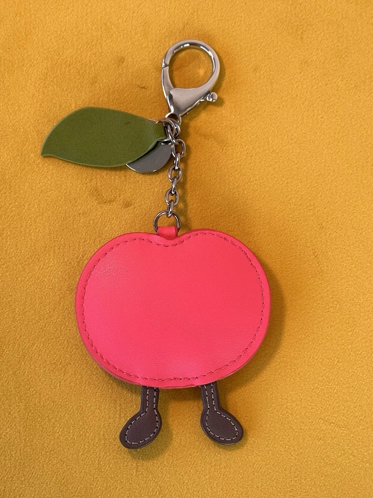 Jellycat Amuseables Cherry Bag Charm BNWOT Leather Keyring Retired Keychain