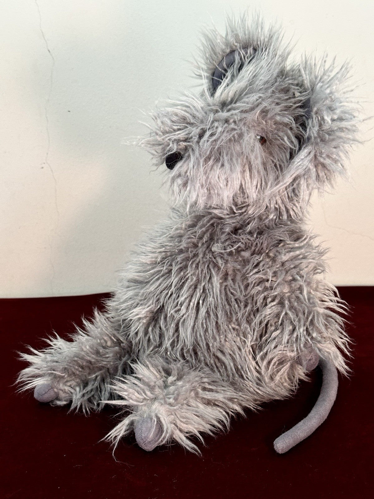 Jellycat Remington Rat topo grigio da collezione morbido scruffy topi ritirati raro 14"-