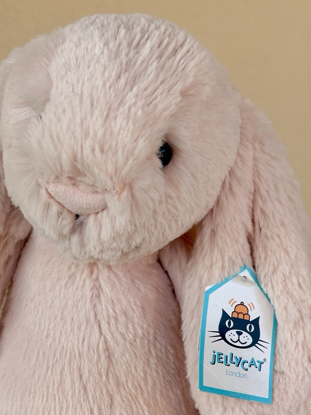 NUOVO Jellycat Medium Bashful Blush Bunny Nuovo con etichette Ritirato Raro Coniglio Rosa Giocattolo Morbido-